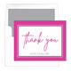 Border Thank You Folded Note Cards Image 2 of 4